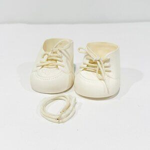 Vintage 80s CPK Cabbage Patch Kids White Lace Up Shoes
